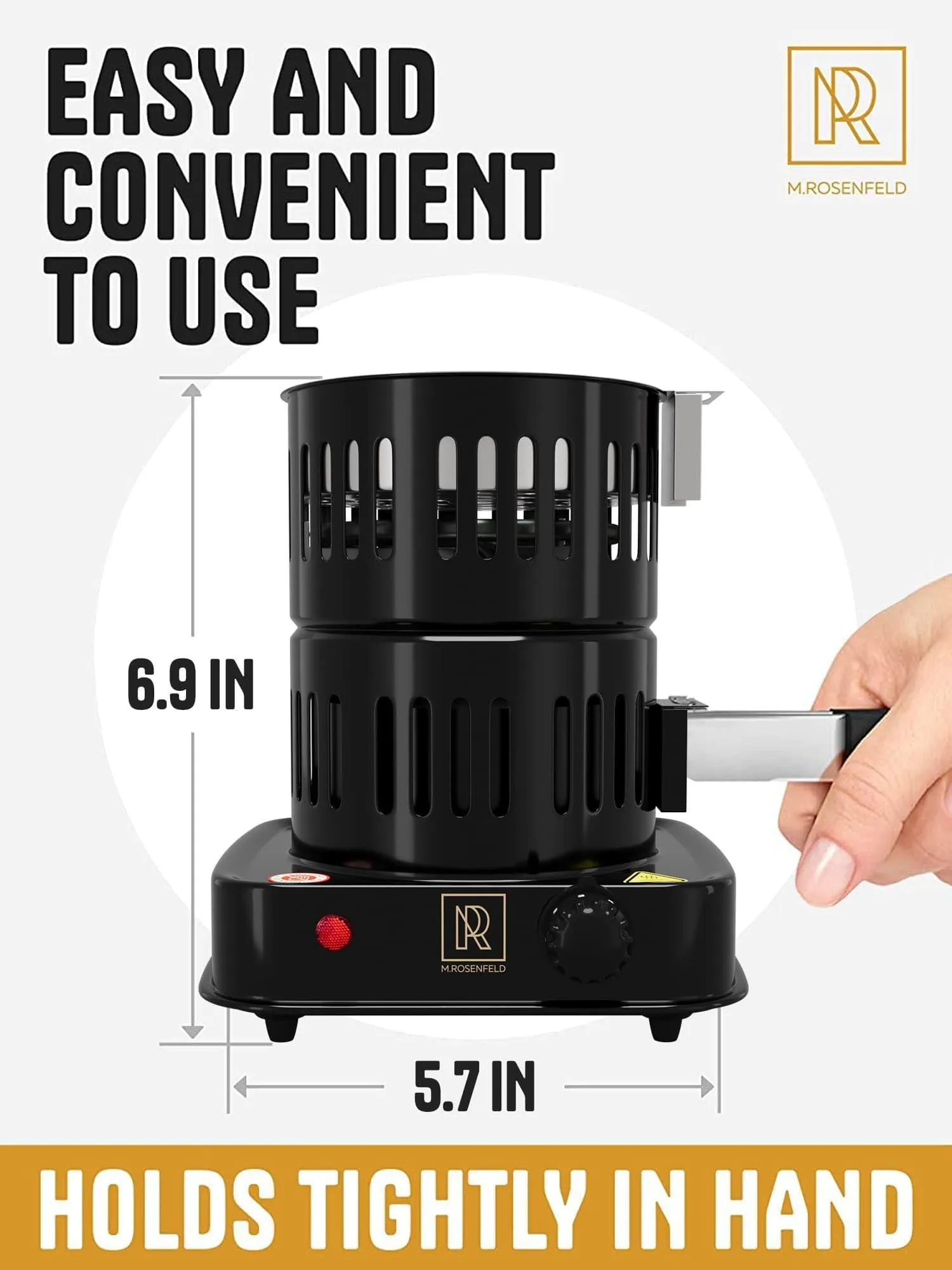 Multipurpose Electric Charcoal Starter   800W Electric Charcoal Burner ETL Approved Electric Stove   Coconut Charcoal Lighters with Tongs   800W Hot Plate Electric   304 Stainless Steel Coiled Burner