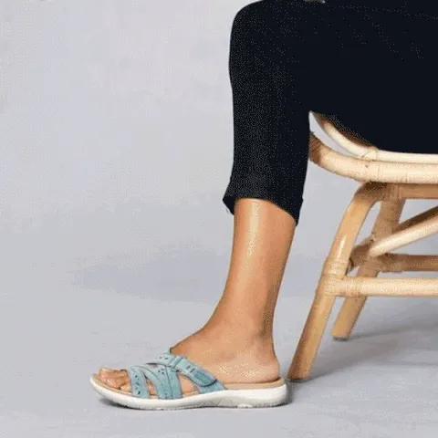 New Comfortable Leather Belt Slippers