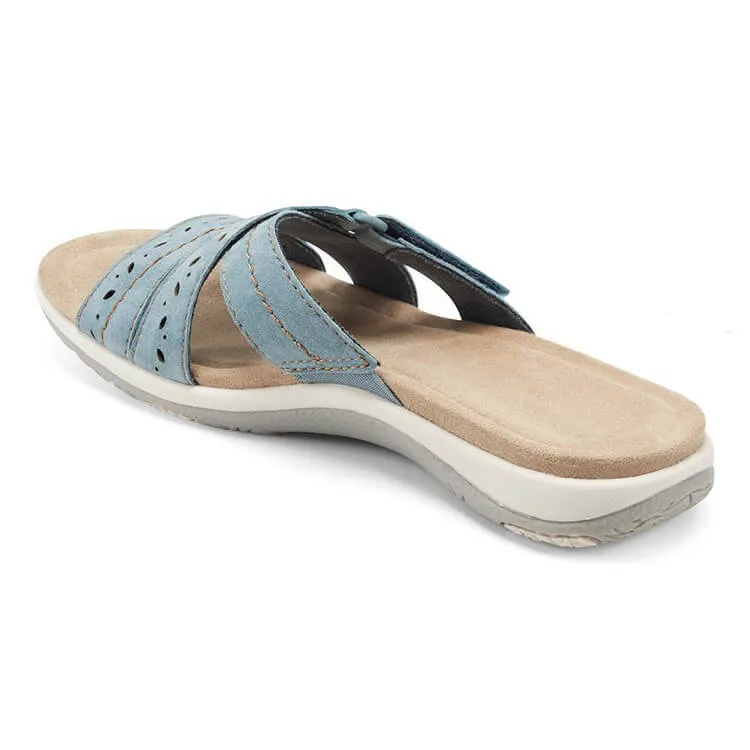 New Comfortable Leather Belt Slippers
