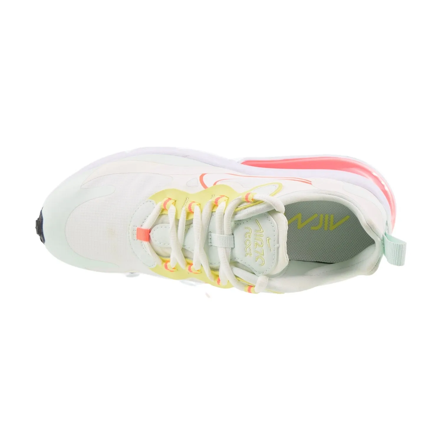 Nike Air Max 270 React Women's Shoes Pale Ivory-Barely Green