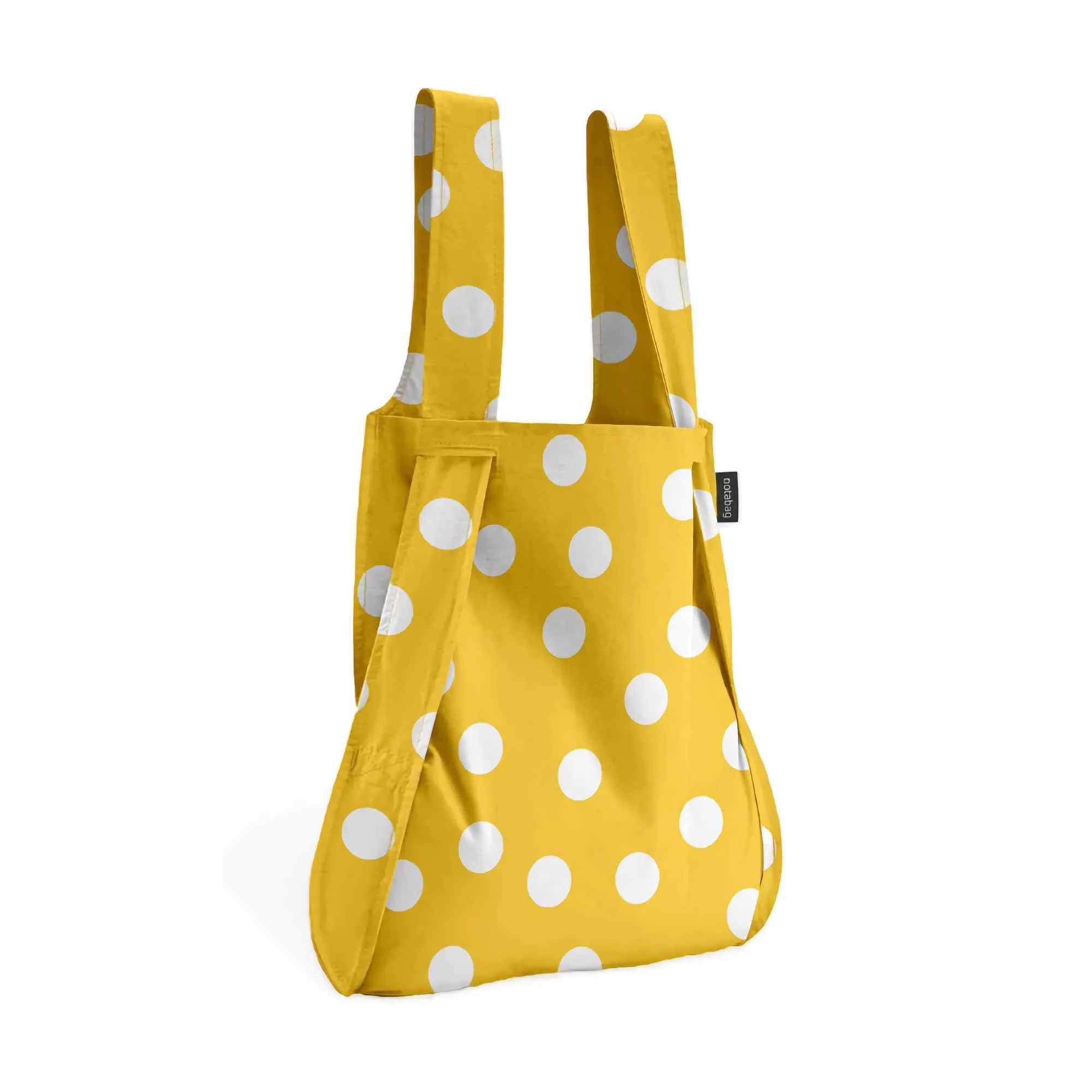 Notabag Recycled 2-Way Bag&Backpack, Gold Dots