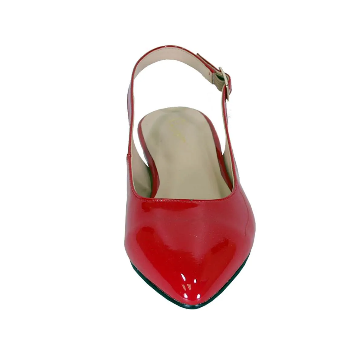 PEERAGE Fay Women's Wide Width Patent Leather Flats