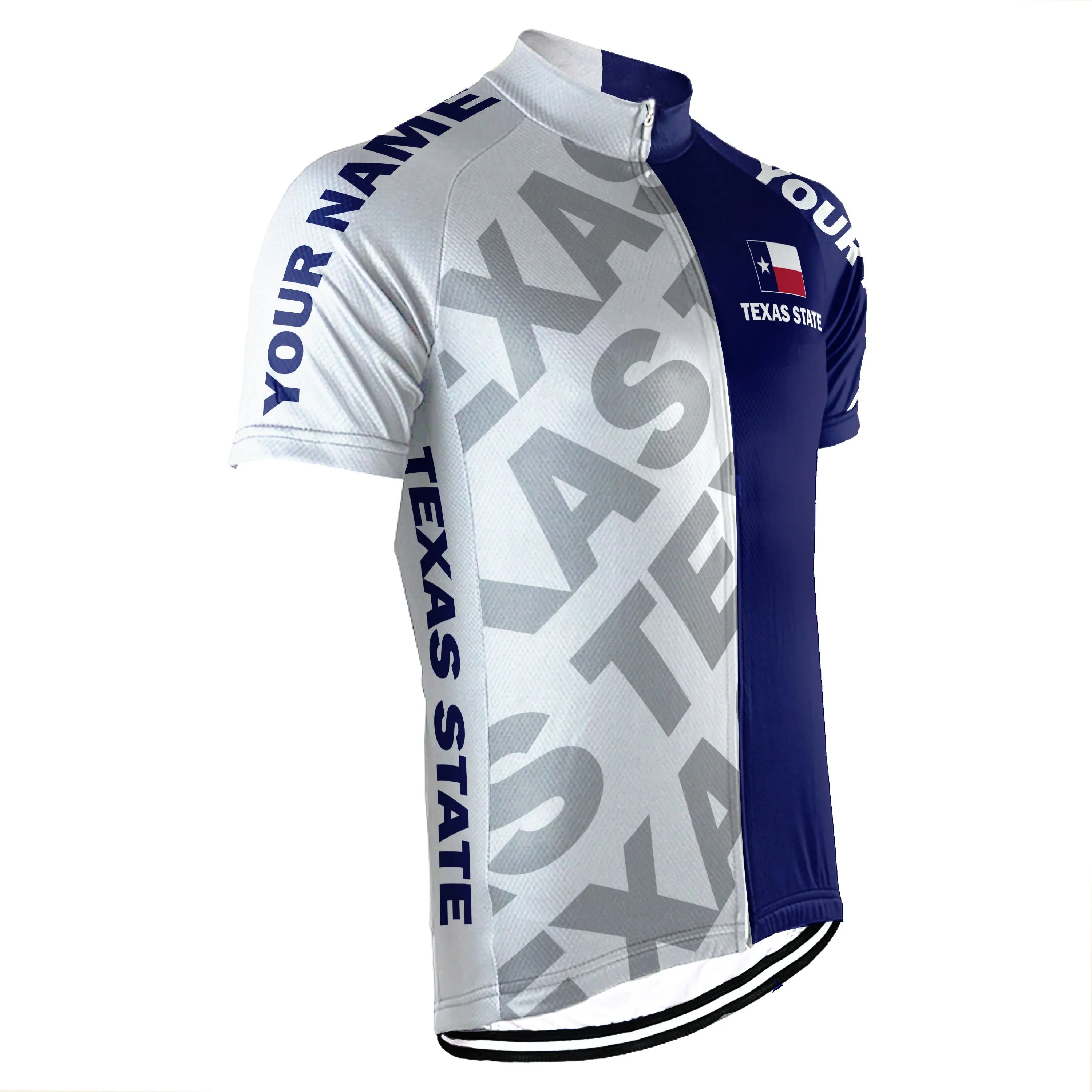 Personalized Texas Short Sleeve Cycling Jersey for Men