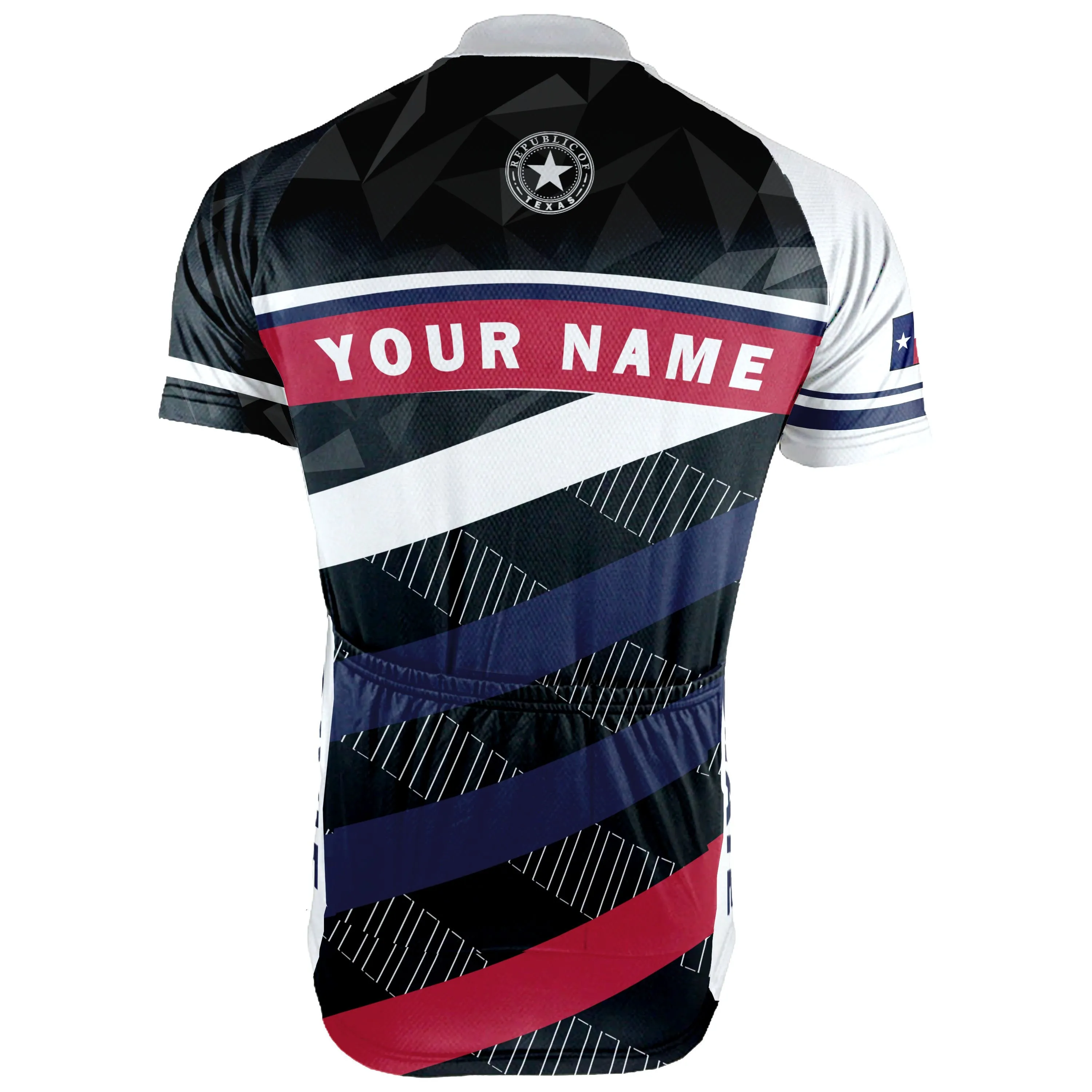 Personalized Texas Short Sleeve Cycling Jersey for Men