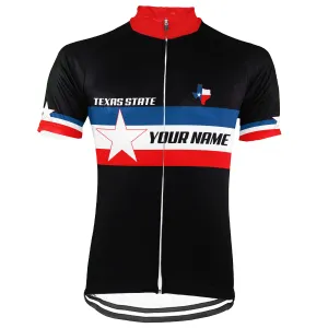 Personalized Texas Short Sleeve Cycling Jersey for Men
