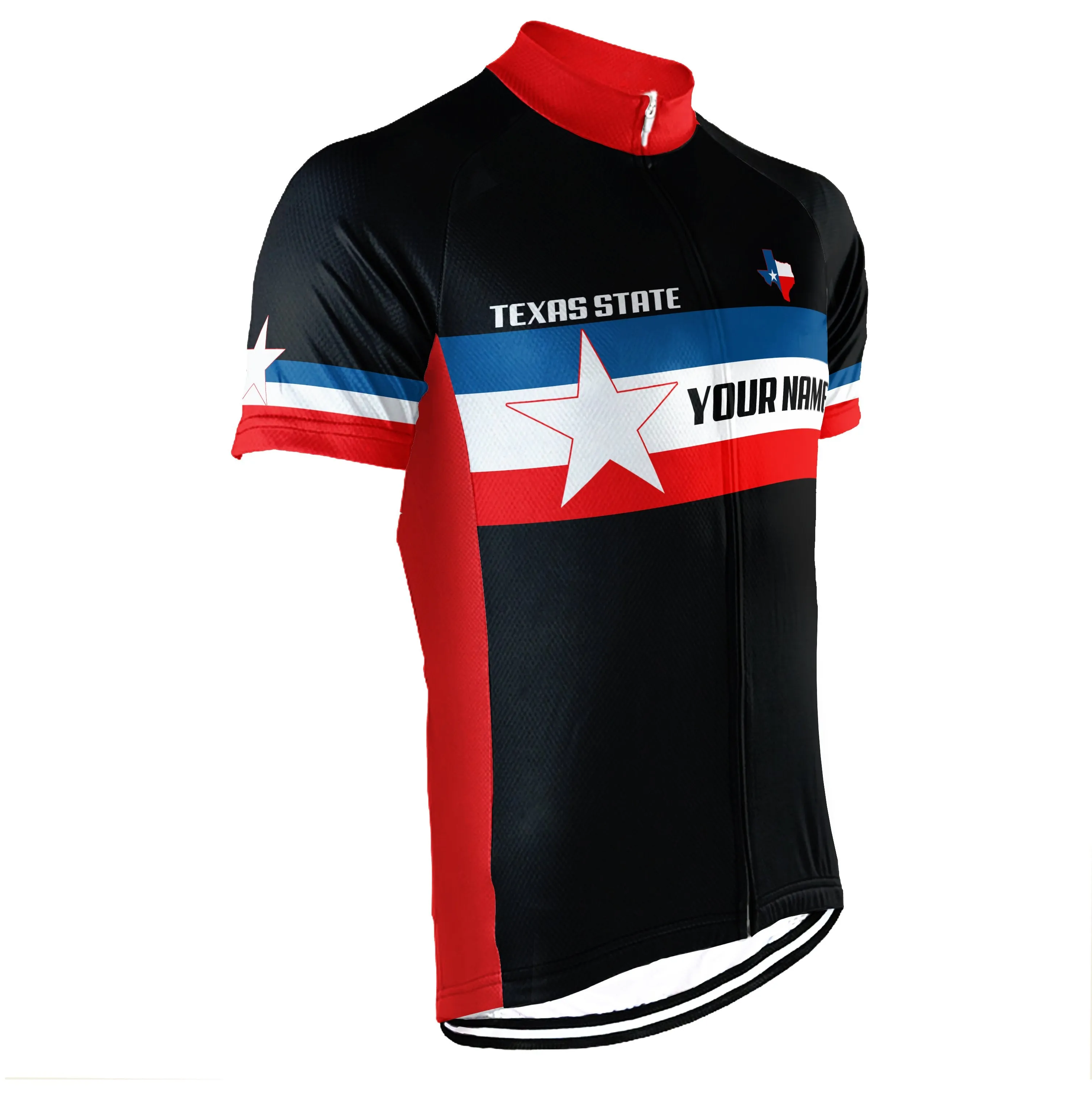 Personalized Texas Short Sleeve Cycling Jersey for Men