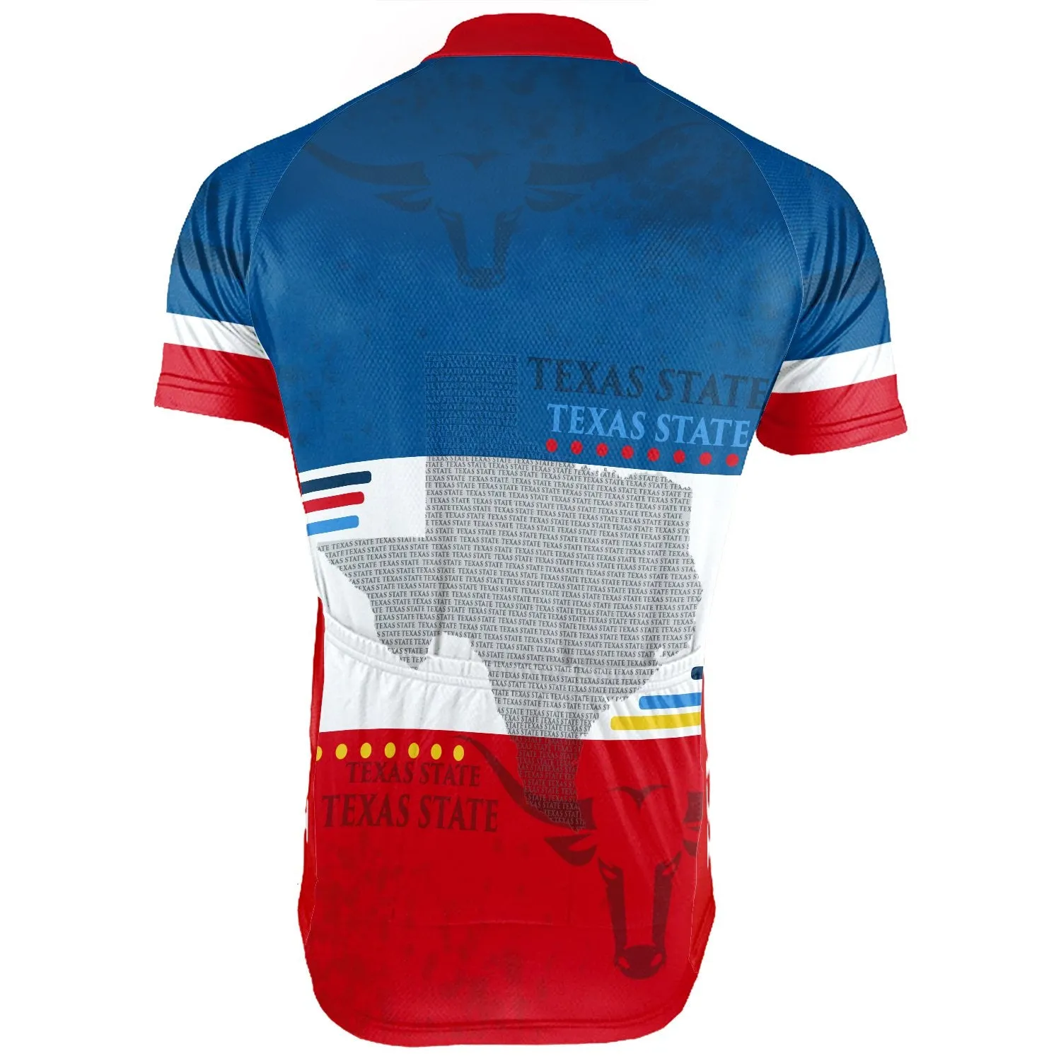Personalized Texas Short Sleeve Cycling Jersey for Men