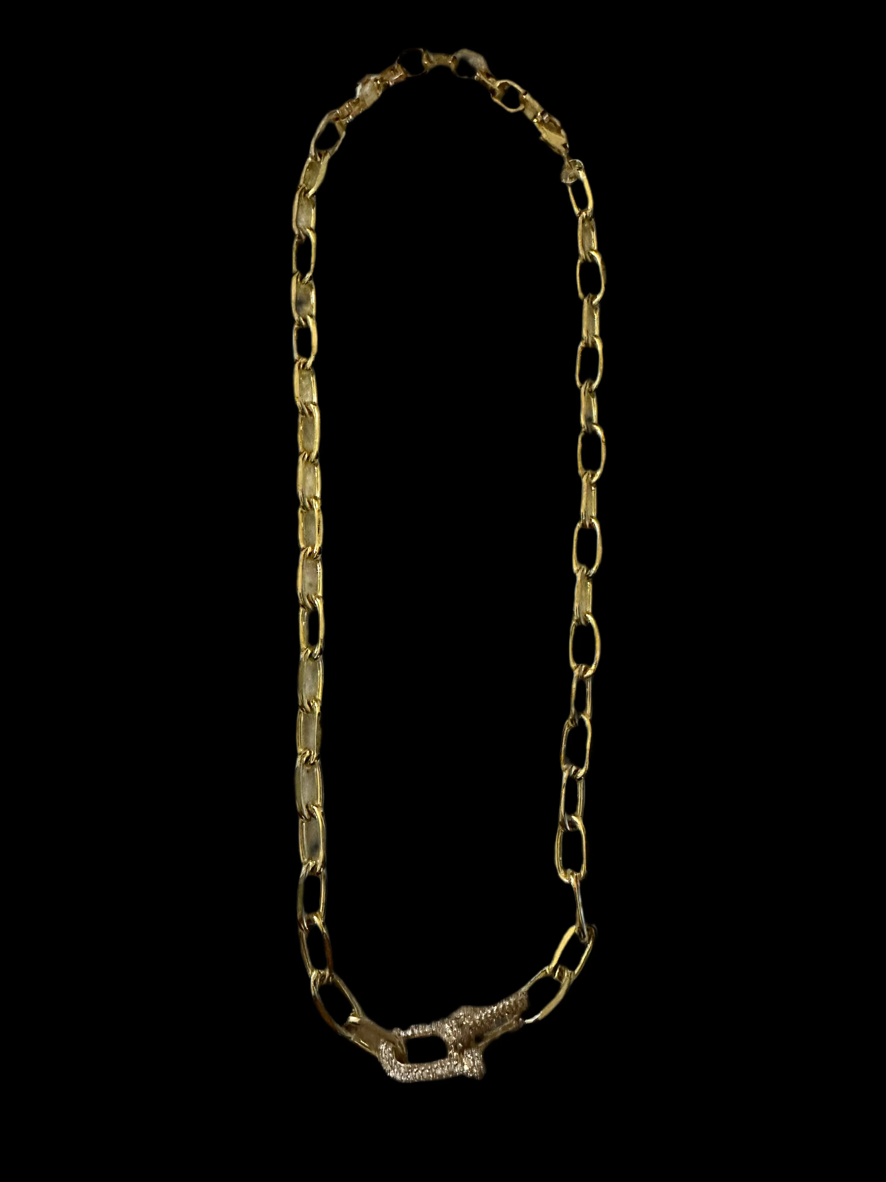 Polished Link CZ Interlocked
