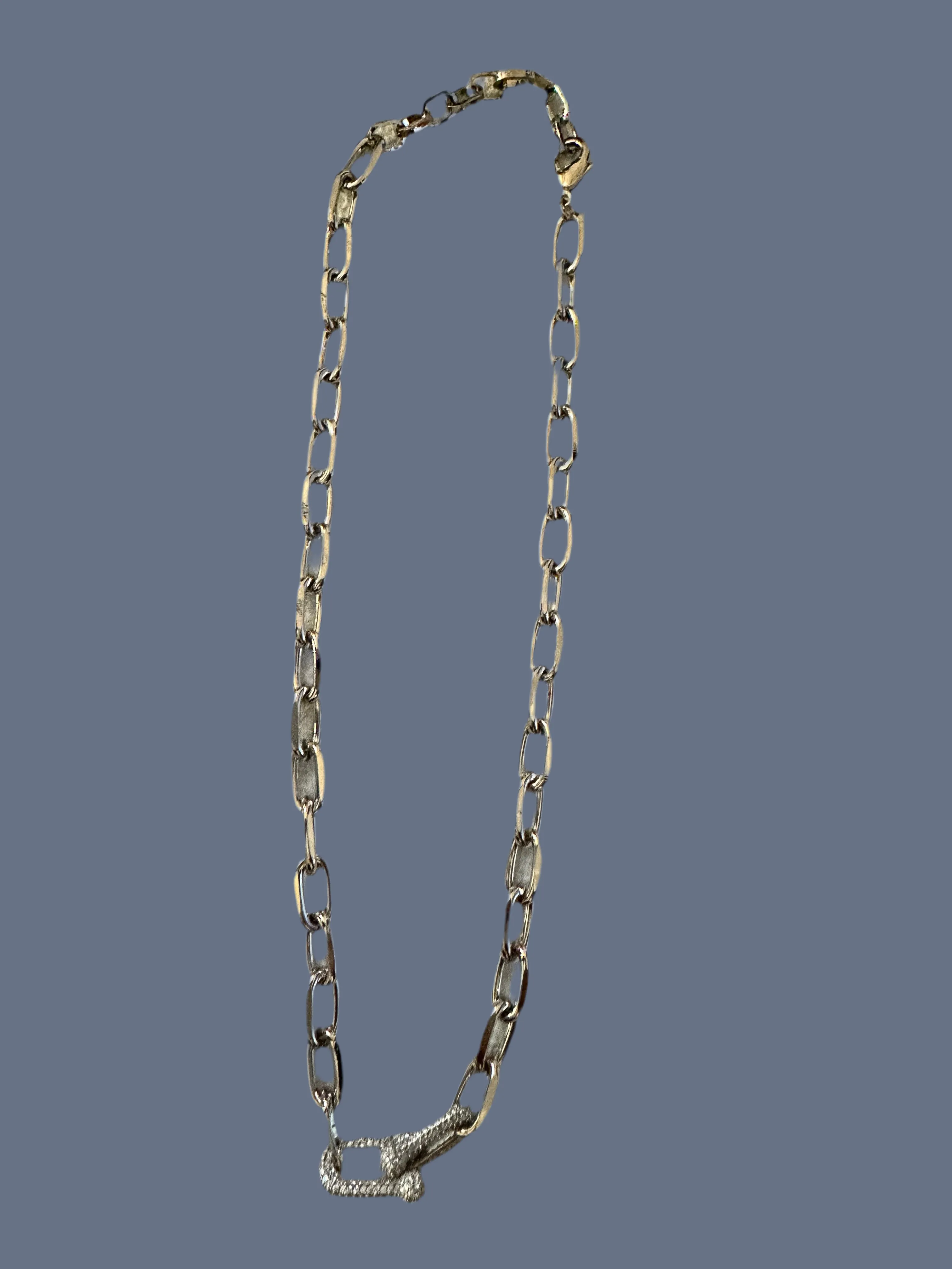 Polished Link CZ Interlocked