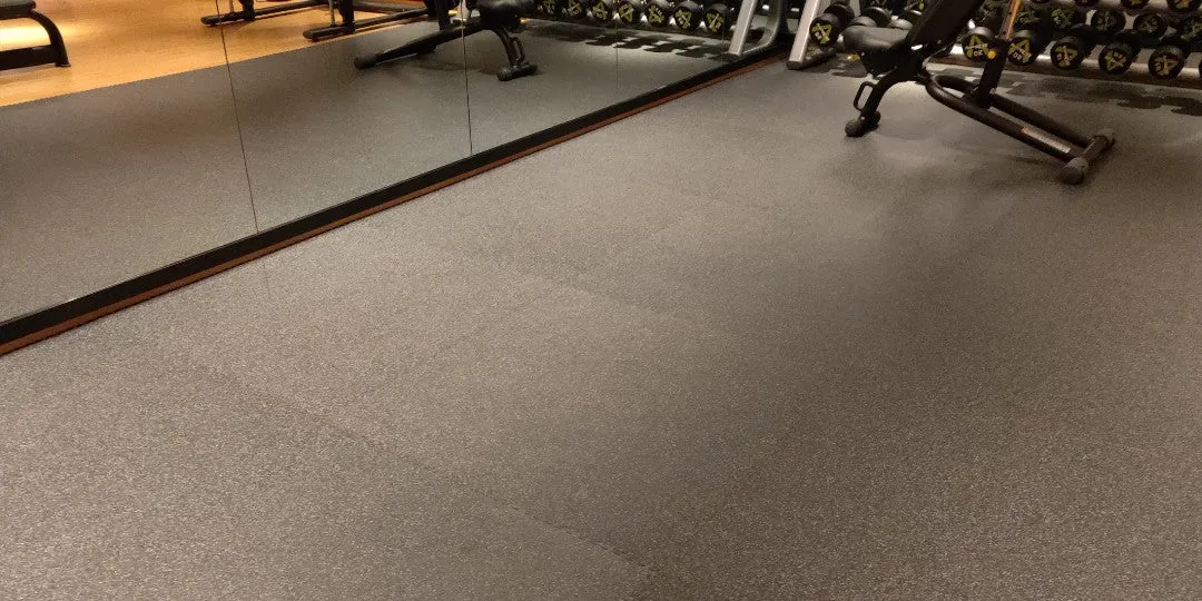 Pro Rubber Home Gym Mats Heavy Duty EDPM Tiles 50cm X 50cm  with 15mm 20mm 25mm Thickness