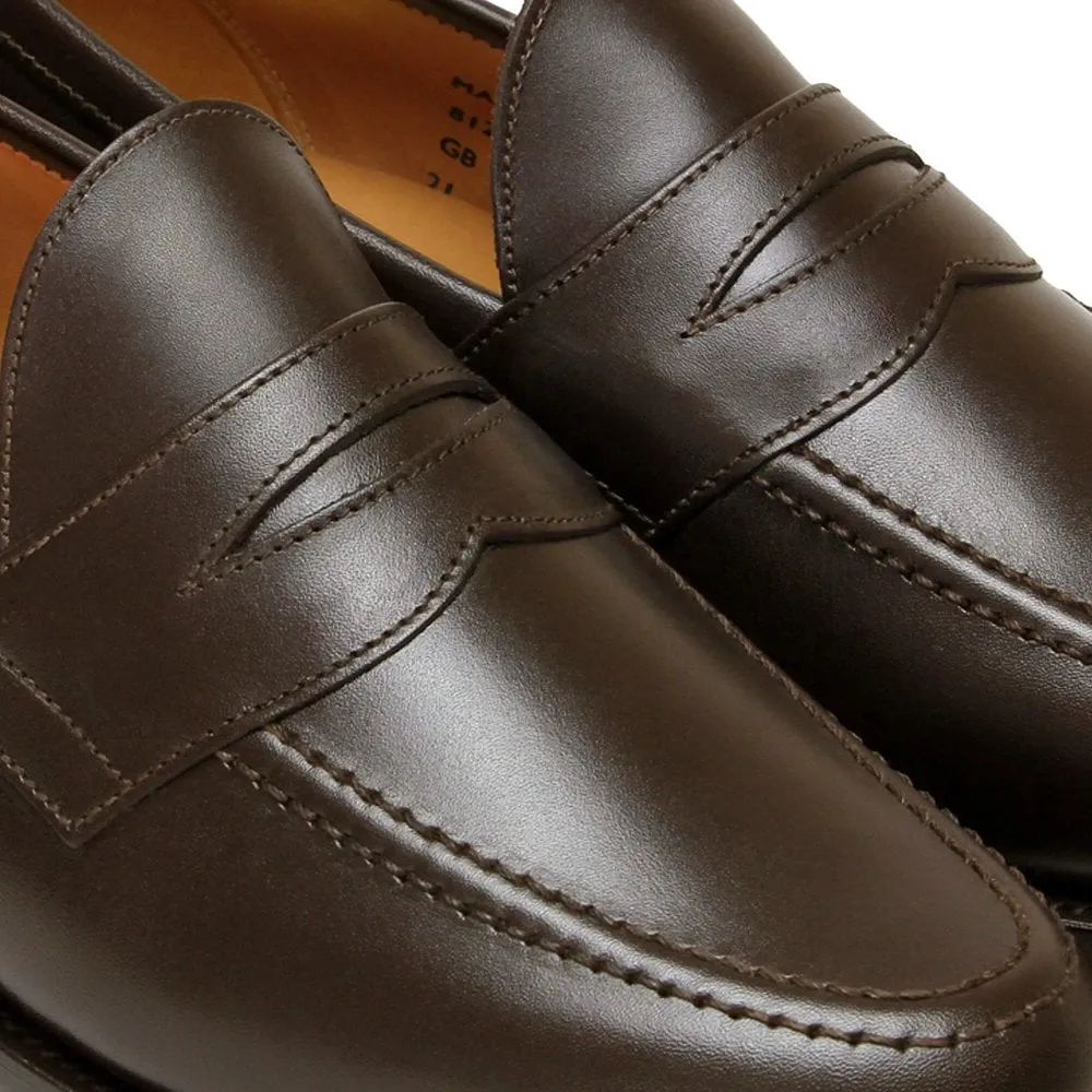 Sanders & Sanders Aldwych Dk.Brown Leather Penny Loafers