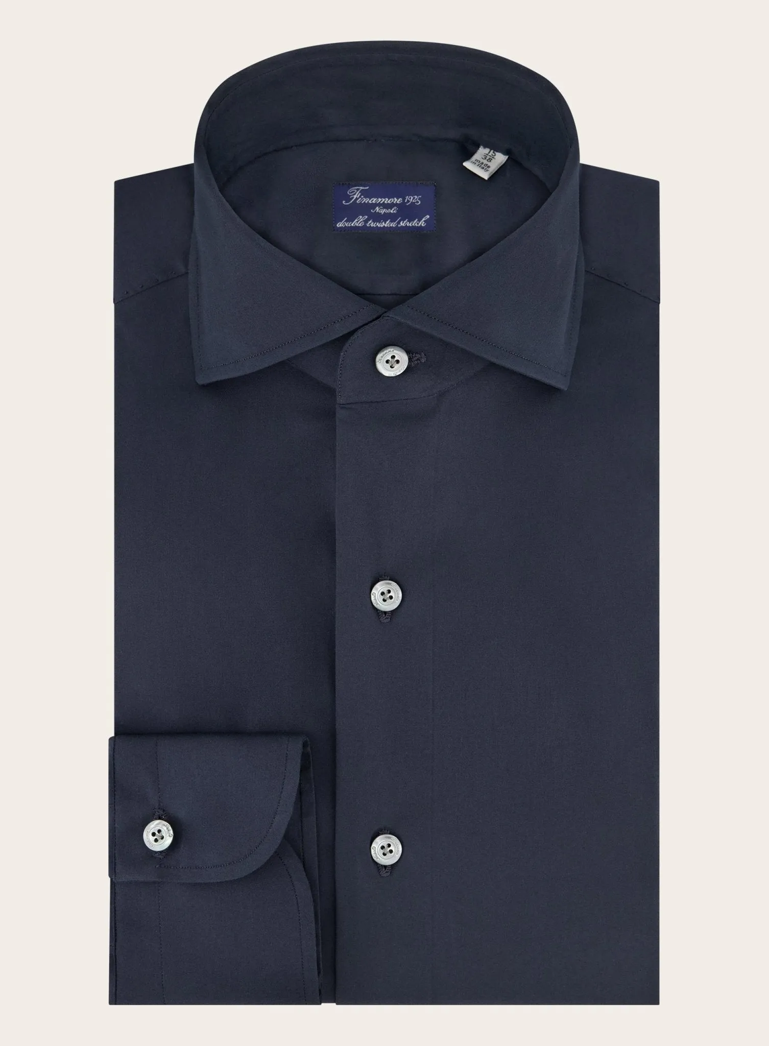 Shirt van katoen en elastaan