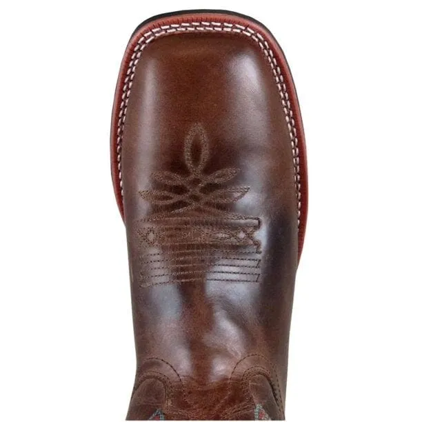SM Mens Brown Square Toe Boot