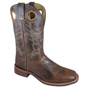 SM Mens Brown Square Toe Boot