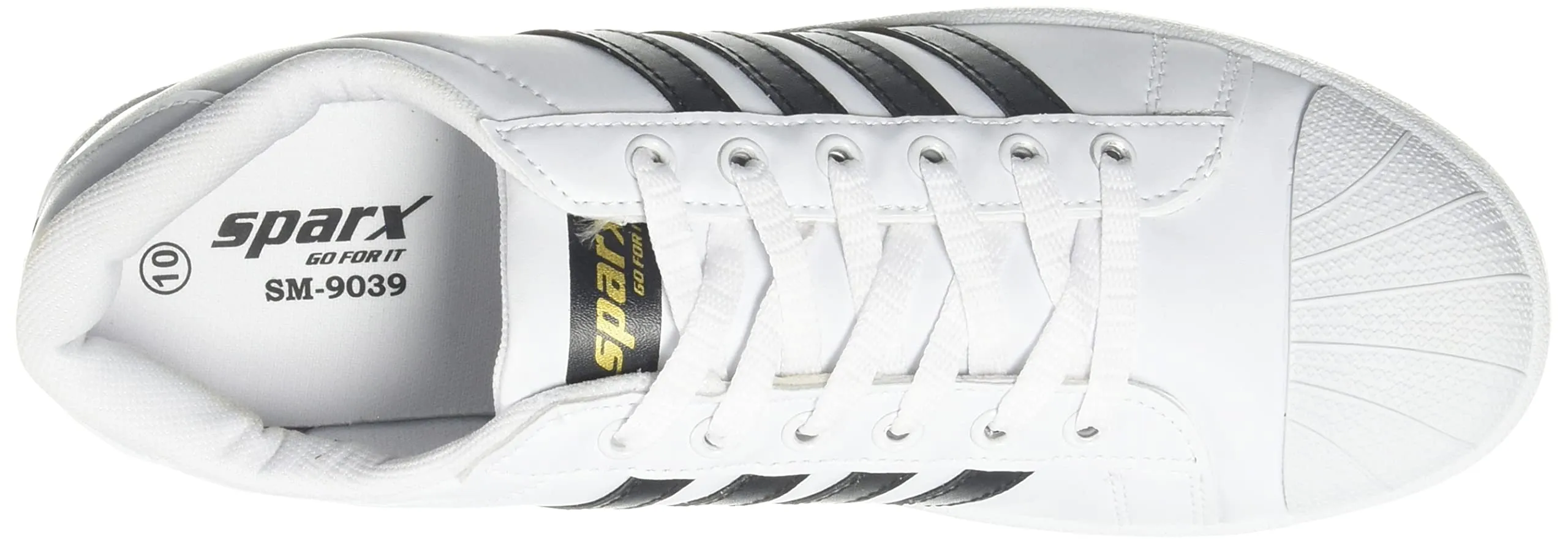 Sparx Mens Offwhiteblack Casual Shoe