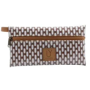 Stationery Pouch - African Tweed White