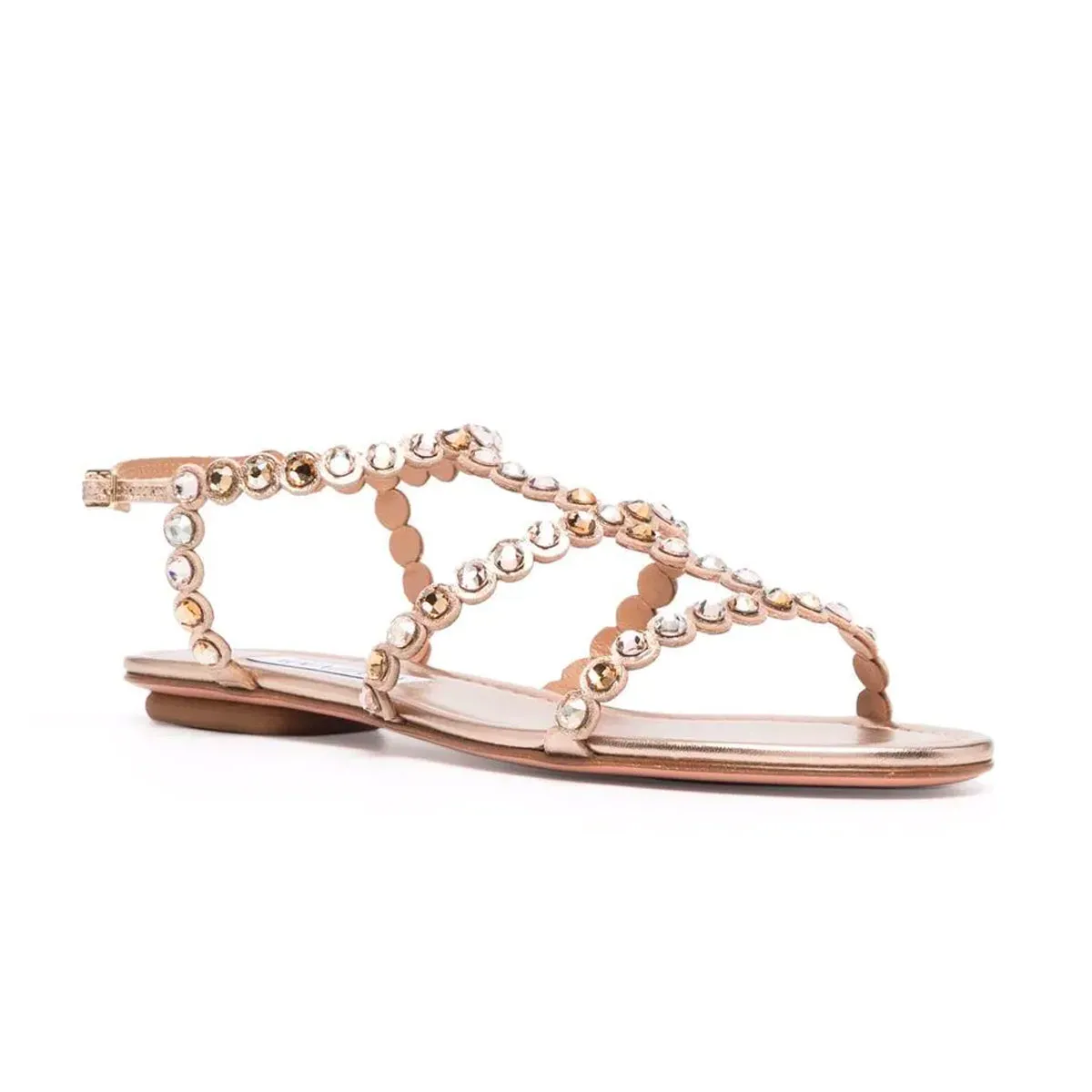 Tequila cyrstal embellished flat sandals