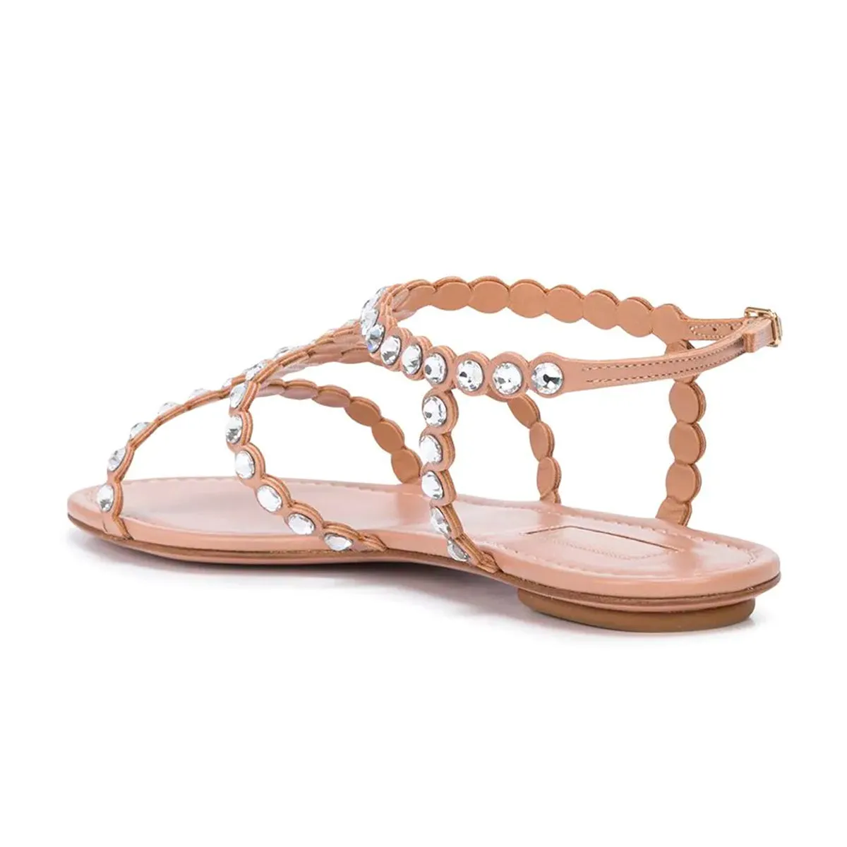 Tequila cyrstal embellished flat sandals