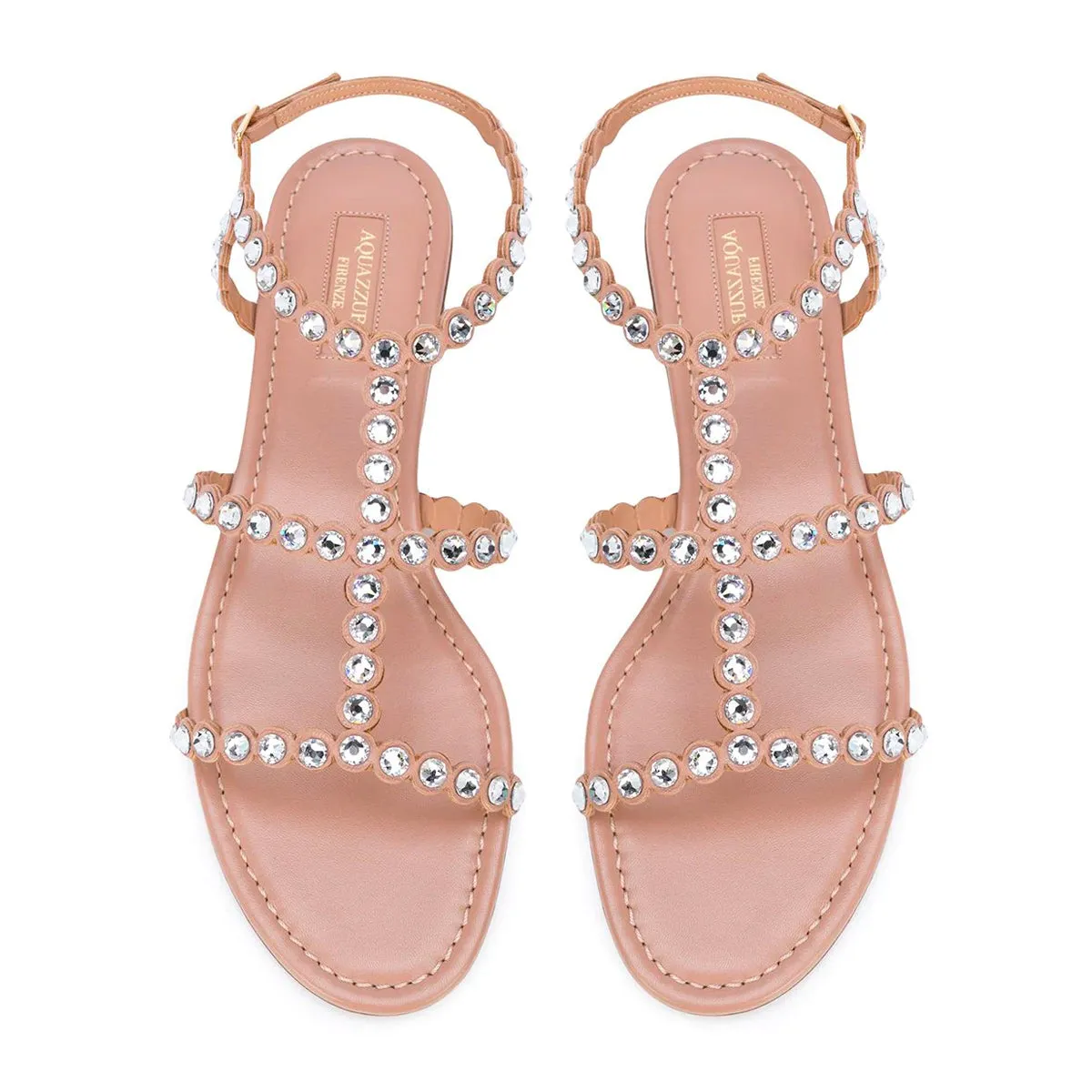 Tequila cyrstal embellished flat sandals