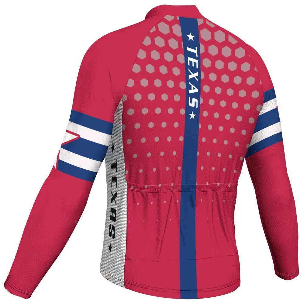 Texas Long Sleeve Cycling Jersey for Men