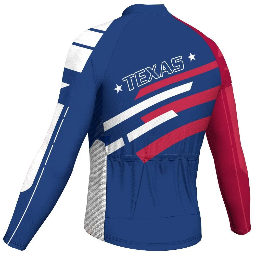 Texas Long Sleeve Cycling Jersey for Men