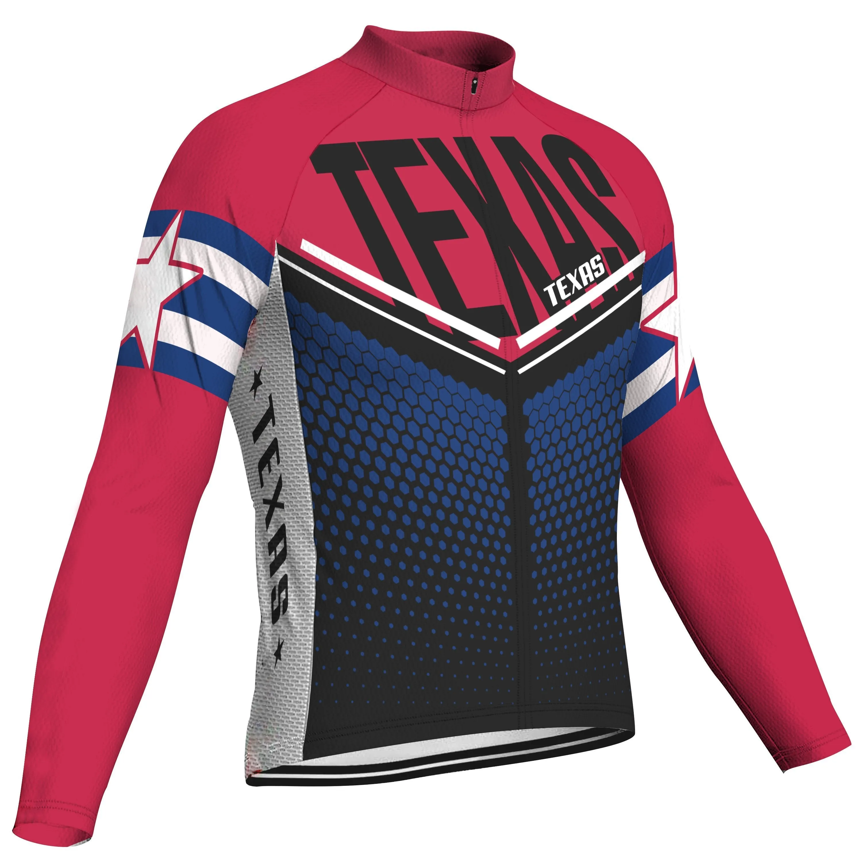 Texas Long Sleeve Cycling Jersey for Men