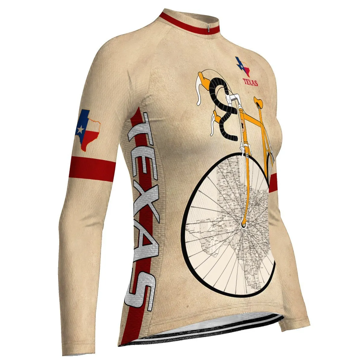 Texas Long Sleeve Cycling Jersey for Women