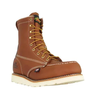 Thorogood Men's 8" Wedge Sole Tobacco Brown Moc Steel Toe Work Boot