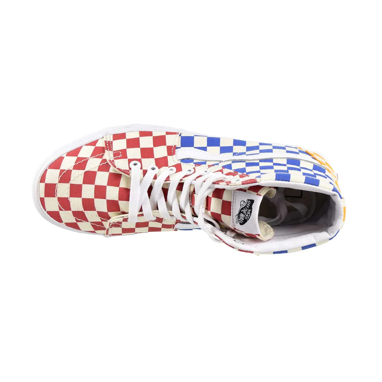 Vans SK8-Hi Mens Shoes Vanilla Checkerboard/Multi/True