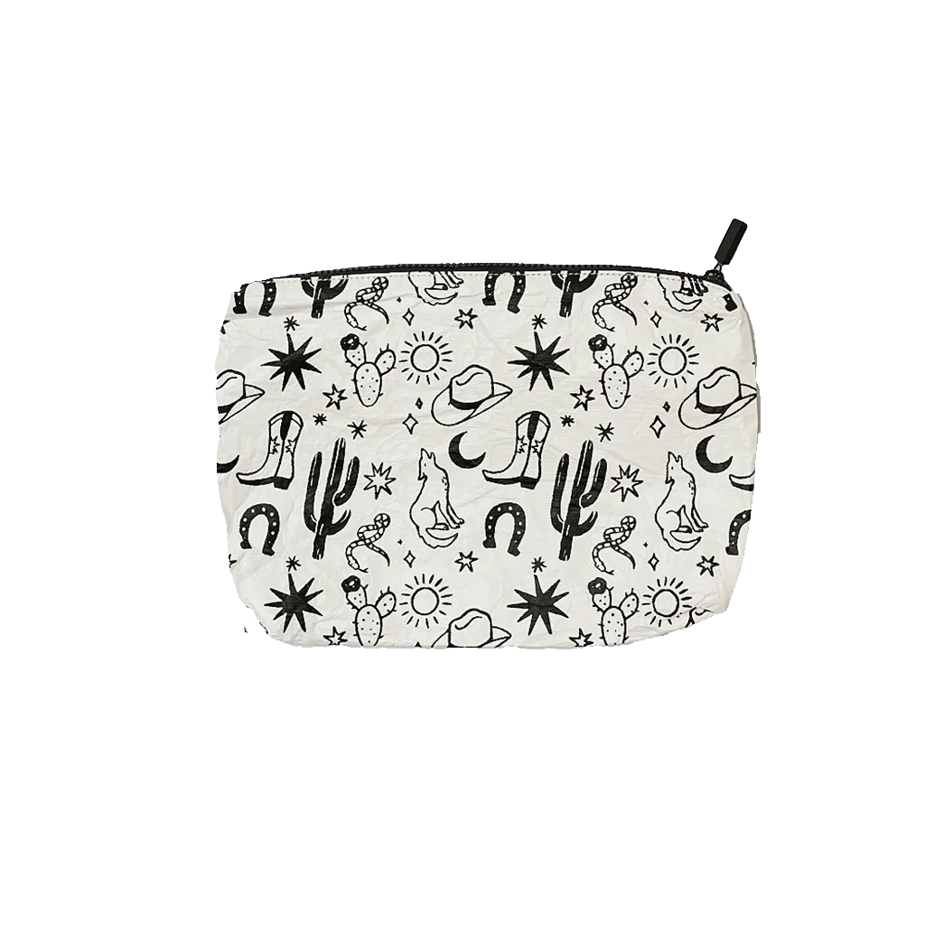 Western Water Resistant Tyvek Printed Pouch