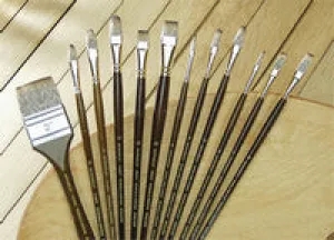 Winsor & Newton Monarch Synthetic Mongoose Brush LH Fan #4