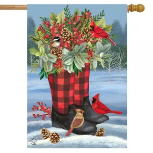 Winter Boots House Flag
