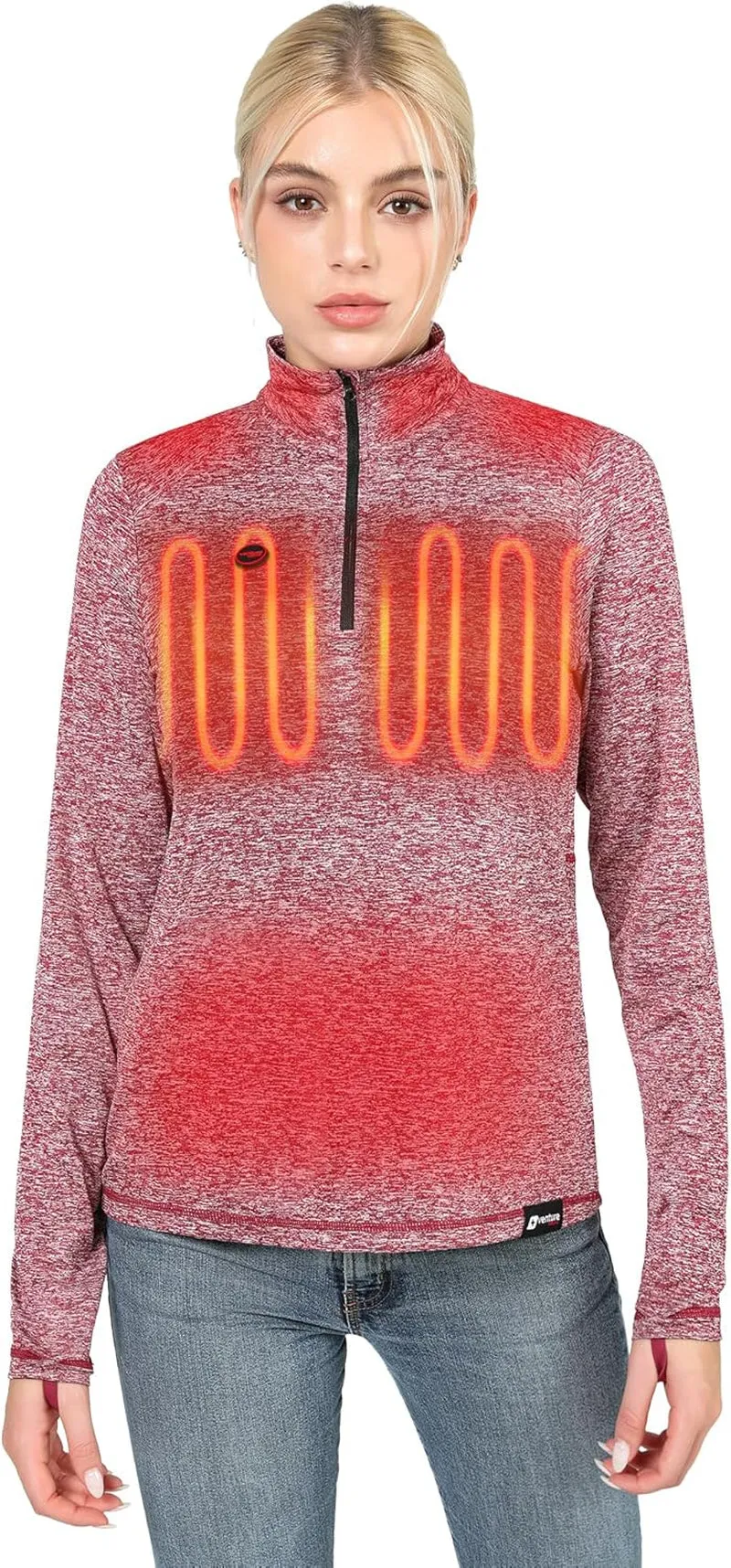Women's Bluetooth Heated Shirt with Battery, App Controlled