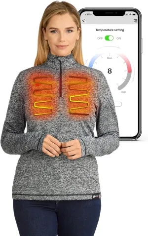 Women's Bluetooth Heated Shirt with Battery, App Controlled