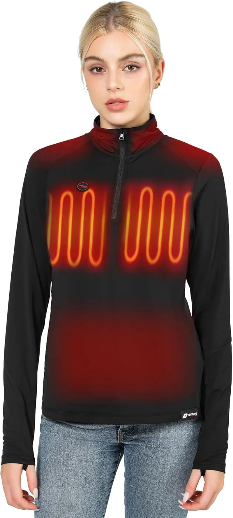 Women's Bluetooth Heated Shirt with Battery, App Controlled